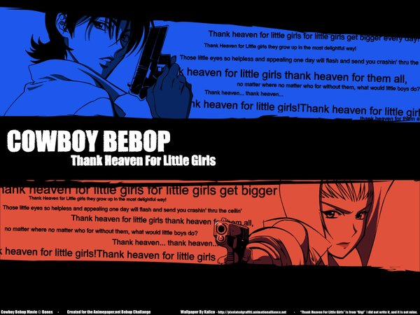 Anime picture 1600x1200 with cowboy bebop sunrise (studio) faye valentine electra ovilo kalicodreamz looking at viewer multiple girls copyright name text english vector third-party edit polychromatic high contrast girl weapon 2 girls gun