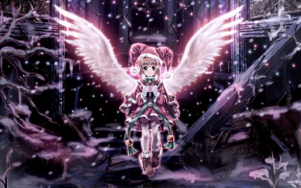 Anime picture 1920x1200 with card captor sakura clamp highres wide image wings