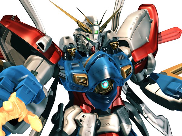 Anime picture 4000x3000 with mobile suit gundam g gundam sunrise (studio) highres absurdres 3d mecha god gundam