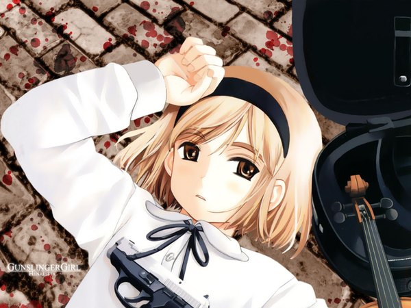Anime picture 1600x1200 with gunslinger girl madhouse henrietta (gunslinger girl) kev aida yuu third-party edit tagme
