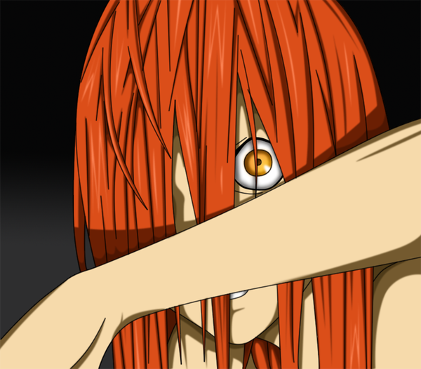 Anime picture 1000x877 with blue dragon studio pierrot tagme (character) ral grad flowerinhell single long hair looking at viewer simple background orange hair orange eyes boy