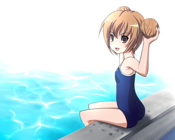 Anime picture 1280x1024 with toradora j.c. staff aisaka taiga swimsuit pool