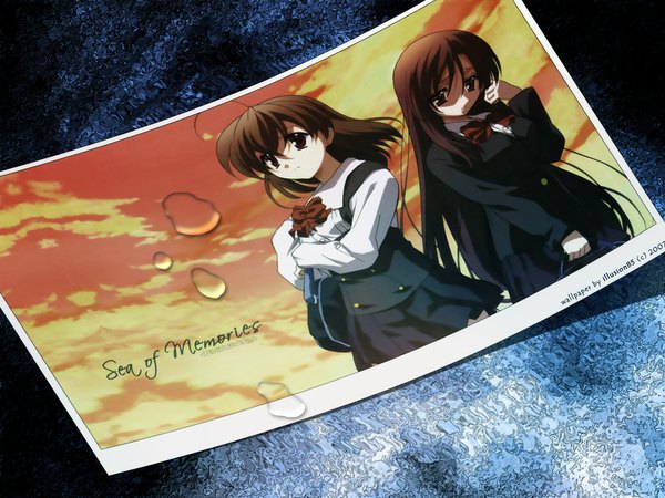 Anime picture 1024x768 with school days katsura kotonoha saionji sekai tagme