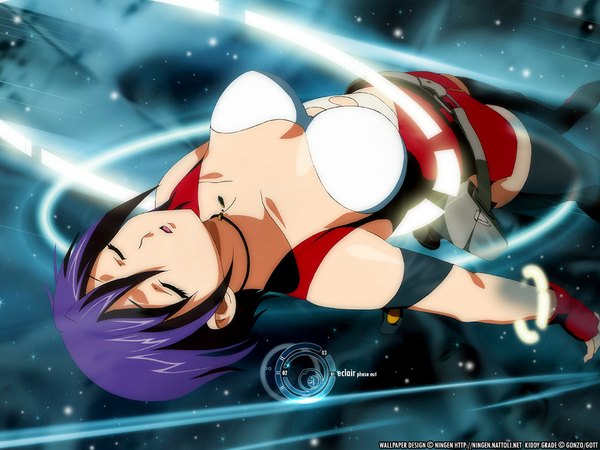 Anime picture 1024x768 with kiddy grade gonzo eclair (kiddy grade) light erotic tagme