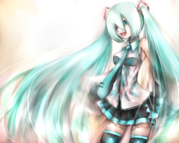 Anime picture 1280x1024 with vocaloid hatsune miku girl tagme