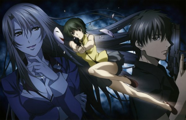 Anime picture 4854x3154 with phantom: requiem for the phantom phantom of inferno nitroplus ein (phantom) zwei highres girl gun