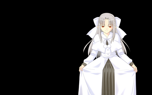 Anime picture 1920x1200 with melty blood type-moon white len highres wide image black background