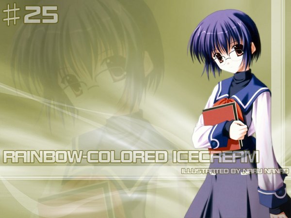 Anime picture 1024x768 with rainbow colored icecream nanao naru tagme