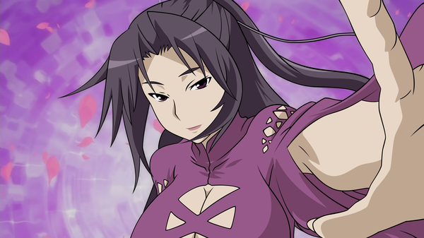 Anime picture 1920x1080 with sekirei kazehana highres wide image vector purple background