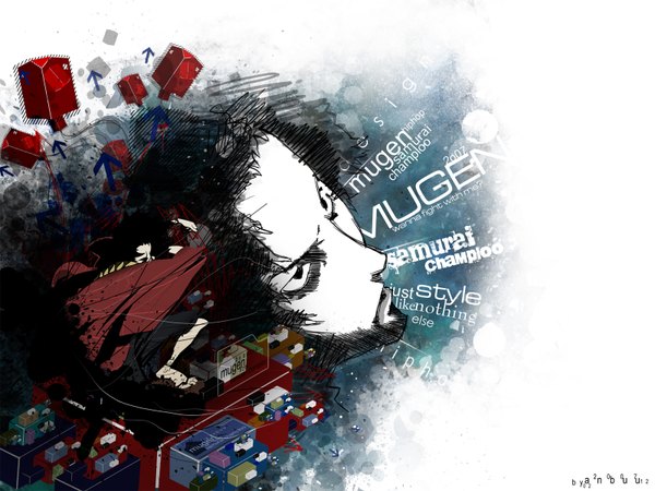 Anime picture 1600x1200 with samurai champloo mugen (samurai champloo) boy tagme