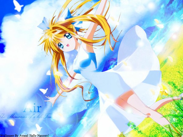 Anime picture 1024x768 with air key (studio) kamio misuzu girl tagme