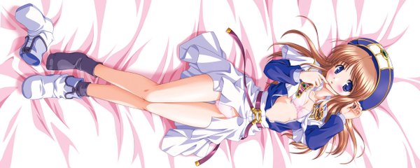 Anime picture 2560x1024 with princess holiday highres light erotic wide image tagme