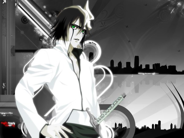 Anime picture 1600x1200 with bleach studio pierrot ulquiorra schiffer espada tagme