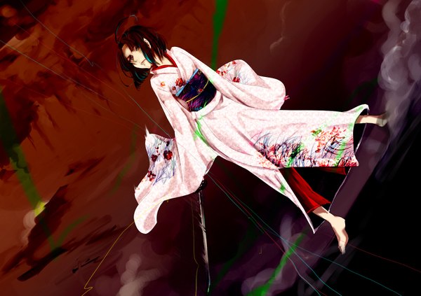 Anime picture 1700x1200 with kara no kyoukai type-moon ryougi shiki tagme