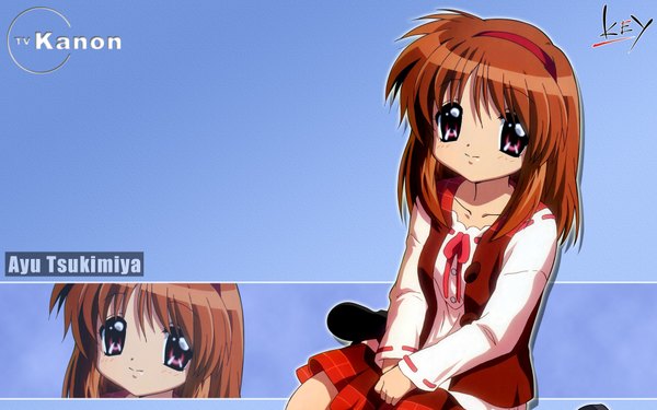 Anime picture 1920x1200 with kanon key (studio) tsukimiya ayu highres wide image girl