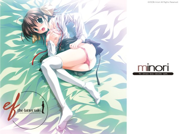 Anime picture 1280x960 with ef shaft (studio) minori miyamura miyako nanao naru light erotic