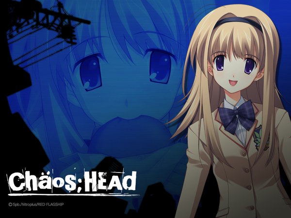 Anime picture 1600x1200 with chaos;head nishijou nanami copyright name tagme