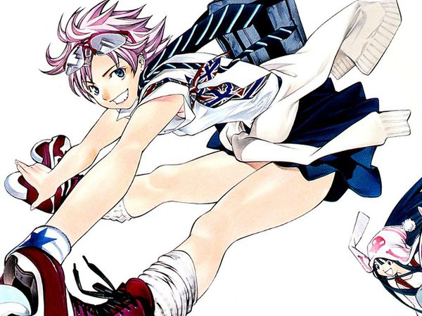 Anime picture 1024x768 with air gear toei animation noyamano mikan oogure ito tagme