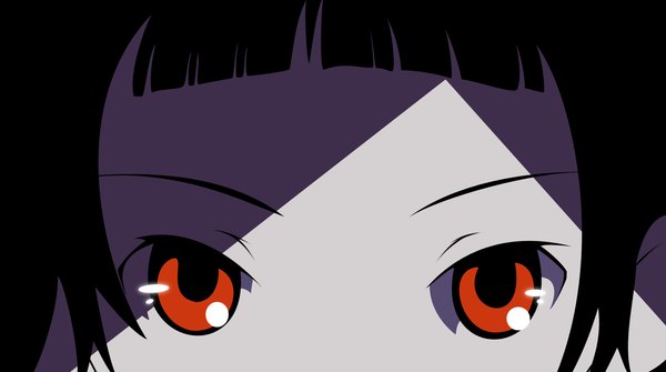 Anime picture 1454x812 with sayonara zetsubou sensei shaft (studio) tsunetsuki matoi red eyes wide image close-up