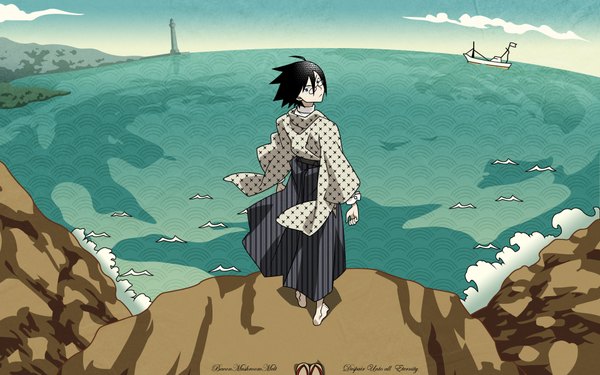 Anime picture 1920x1200 with sayonara zetsubou sensei shaft (studio) itoshiki nozomu highres wide image