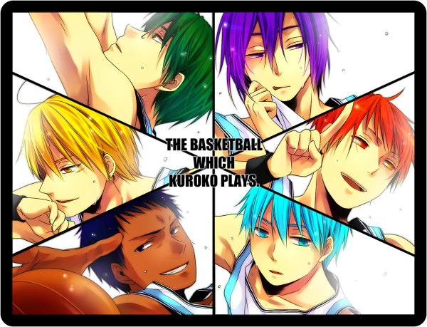 Anime picture 1200x918 with kuroko no basket production i.g kuroko tetsuya kise ryouta aomine daiki midorima shintarou murasakibara atsushi seijuro akashi fringe short hair open mouth blue eyes blonde hair red eyes purple eyes green eyes yellow eyes blue hair purple hair red hair