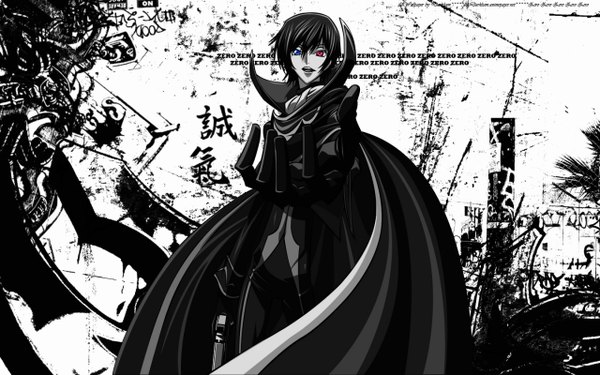 Anime picture 1280x800 with code geass sunrise (studio) lelouch lamperouge wide image