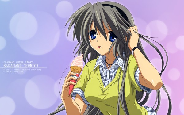 Anime picture 1920x1200 with clannad key (studio) sakagami tomoyo highres wide image