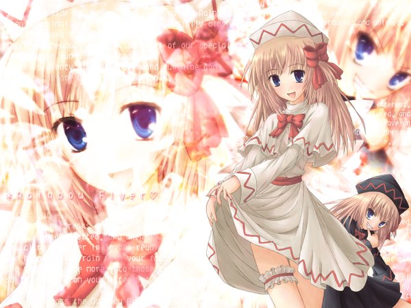 Anime picture 1280x960 with touhou lily white lily black girl flower (flowers) lily (flower)