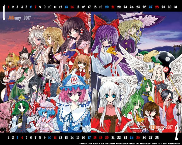 Anime picture 1280x1024 with touhou hakurei reimu remilia scarlet kirisame marisa izayoi sakuya konpaku youmu saigyouji yuyuko alice margatroid ibuki suika kazami yuuka houraisan kaguya shikieiki yamaxanadu yagokoro eirin shinki (touhou) mima okazaki yumemi meira genjii sariel everyone