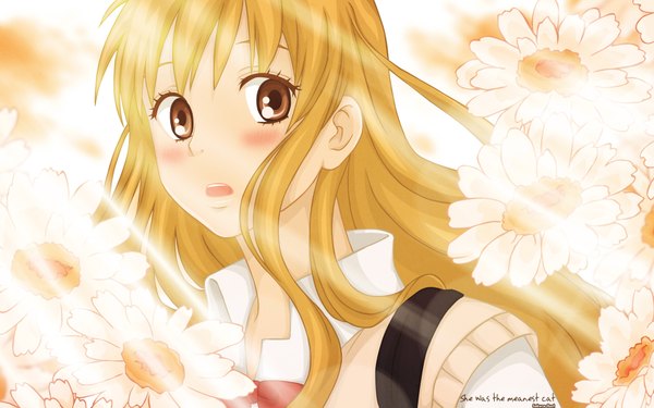 Anime picture 1920x1200 with kimi ni todoke production i.g kurumizawa ume long hair highres blonde hair wide image close-up girl