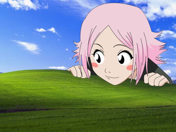 Anime picture 1600x1200 with bleach studio pierrot windows (operating system) kusajishi yachiru default background