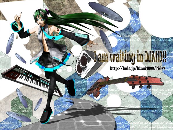 Anime picture 2000x1500 with vocaloid hatsune miku deino highres 3d girl