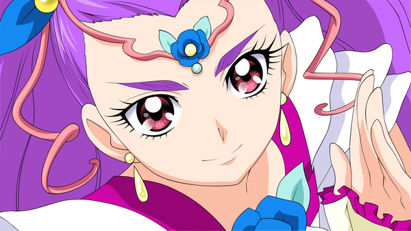 Anime picture 3000x1688 with precure futari wa pretty cure yes! precure 5 mimino kurumi milky rose highres wide image close-up vector girl