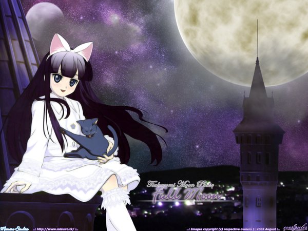 Anime picture 2048x1536 with tsukuyomi moon phase hazuki highres animal ears cat girl girl