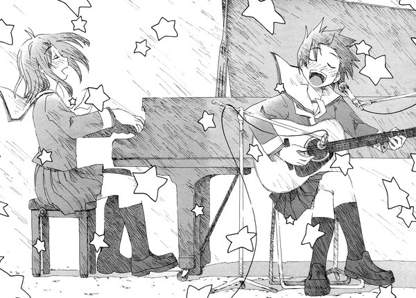 Anime picture 1672x1200 with hattori mitsuru music girl concerto fukagawa ino oosawa hitomi