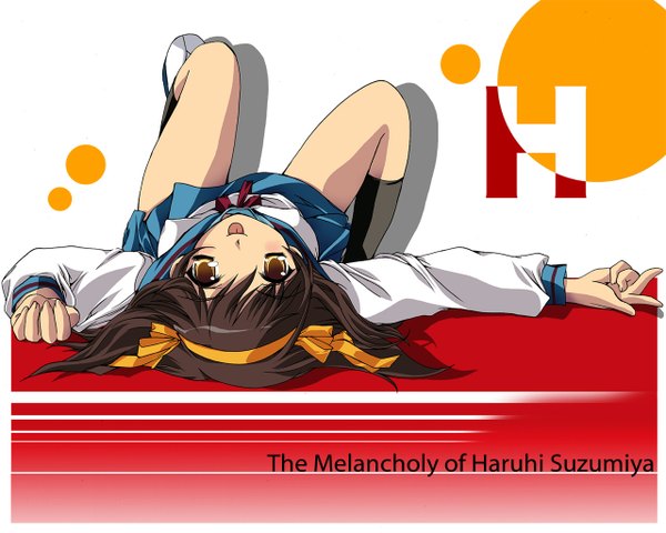 Anime picture 1280x1024 with suzumiya haruhi no yuutsu kyoto animation suzumiya haruhi girl tagme