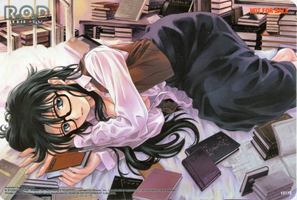 Anime picture 3555x2400 with read or die j.c. staff yomiko readman uon taraku highres glasses book (books)