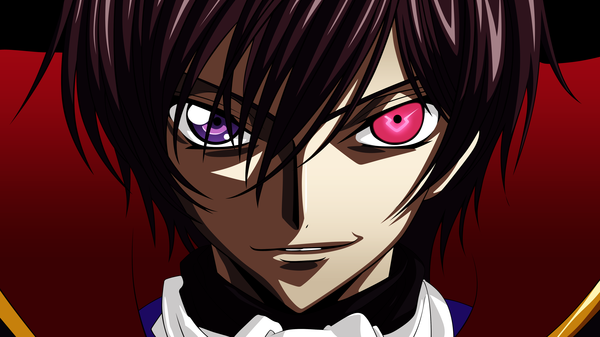 Anime picture 5000x2813 with code geass sunrise (studio) lelouch lamperouge highres wide image absurdres heterochromia boy tagme
