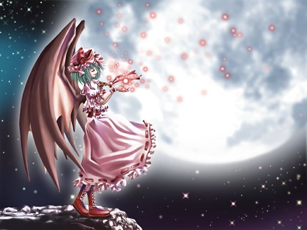 Anime picture 1024x768 with touhou remilia scarlet girl tagme
