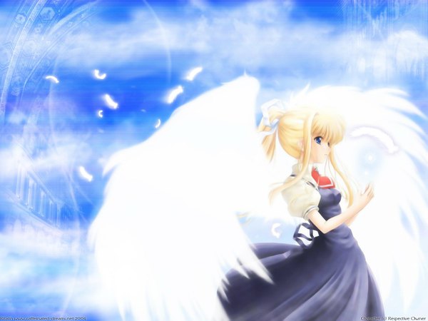 Anime picture 1600x1200 with air key (studio) kamio misuzu angel visualart girl