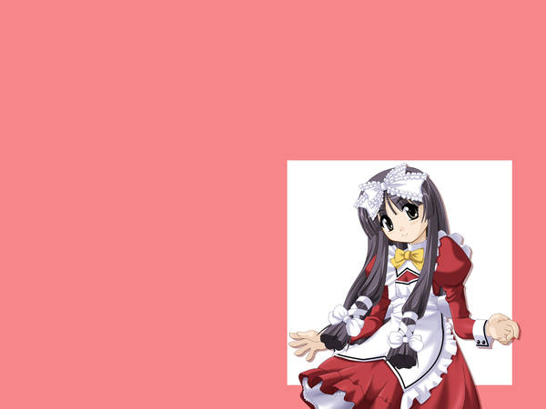 Anime picture 1600x1200 with pink background tagme kokoro library kokoro toshokan