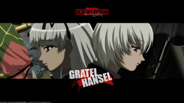 Anime picture 1920x1080 with black lagoon madhouse gretel (black lagoon) hansel (black lagoon) highres wide image letterboxed