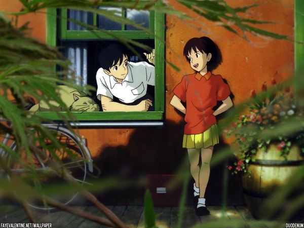 Anime picture 1024x768 with whisper of the heart studio ghibli tagme
