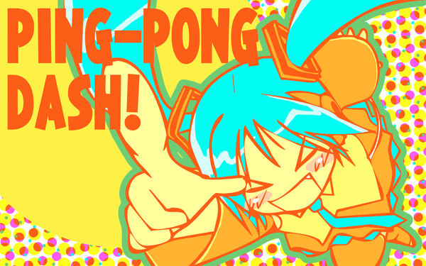 Anime picture 1440x900 with pani poni dash! vocaloid hatsune miku wide image parody girl