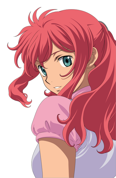 Anime picture 2740x4195 with mobile suit gundam mobile suit gundam 00 sunrise (studio) feldt grace mike-rmb single long hair tall image highres green eyes pink hair looking back light smile transparent background girl