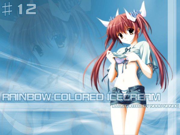 Anime picture 1600x1200 with rainbow colored icecream nanao naru tagme