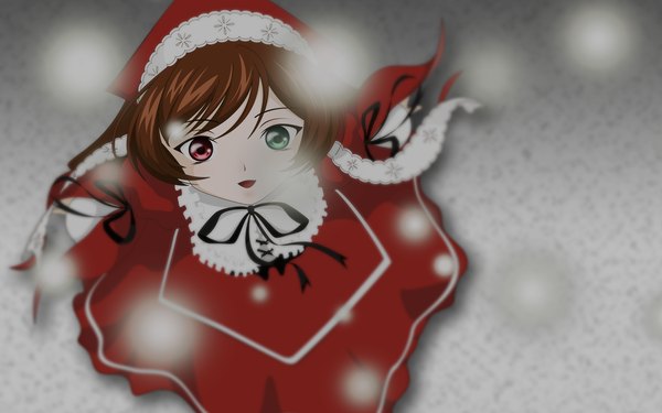 Anime picture 1280x800 with rozen maiden suiseiseki wide image christmas girl