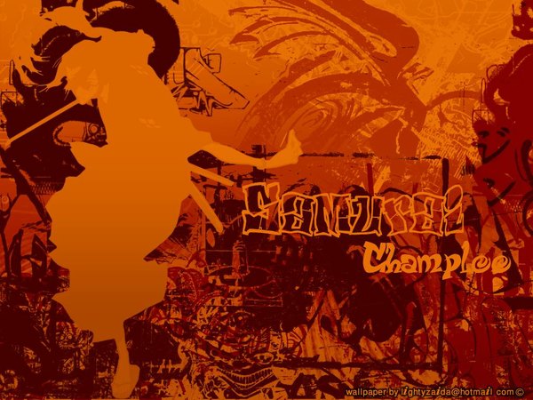 Anime picture 1024x768 with samurai champloo jinnosuke orange background tagme