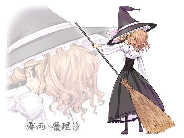 Anime picture 1600x1200 with touhou kirisame marisa yamazaki mitsuru highres wallpaper girl