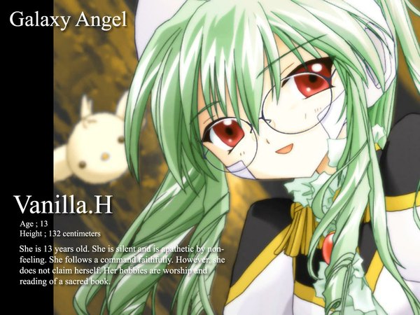 Anime picture 1024x768 with galaxy angel madhouse vanilla h girl glasses